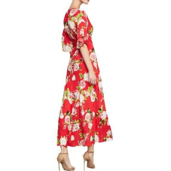 Scarlet-Rose Bloom Maxi Dress - Picture 2 of 8
